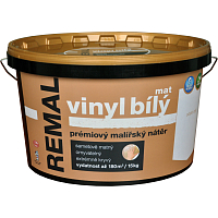 REMAL Vinyl biely mat umývateľná farba na stenu 15 kg