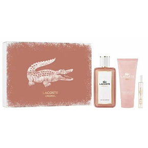 Lacoste Original Woman set parfumovaná voda 100 ml + telové mlieko 100 ml + parfumovaná voda 7,5 ml, darčeková sada pre ženy Lacoste Original Woman set parfumovaná voda 100 ml + telové mlieko 100 ml + parfumovaná voda 7,5 ml, darčeková sada pre ženy