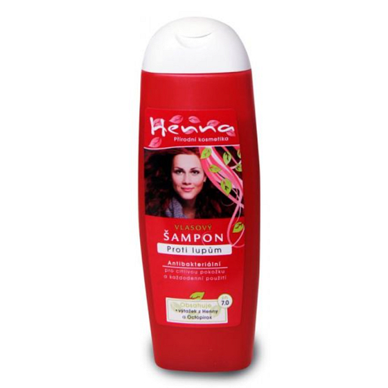 Henna Proti lupinám s antibakteriálnym účinkom s výťažkami z Henny a Octopiroxu šampón na vlasy 225 ml