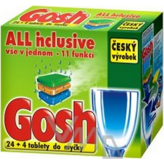 Gosh All Inclusive tablety do umývačky 24 + 4 kusy