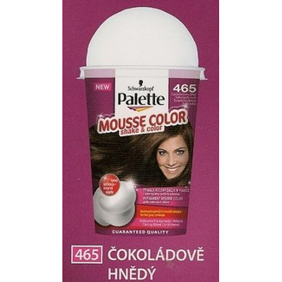 Palette Mousse Color Shake and color farba na vlasy 465 Čokoládovo hnedý
