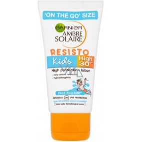 Garnier Ambre Solaire Resist SPF30 mlieko na opaľovanie pre deti 50 ml