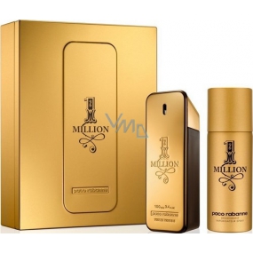 Paco Rabanne 1 Million toaletná voda 100 ml + deodorant sprej 150 ml, darčeková sada