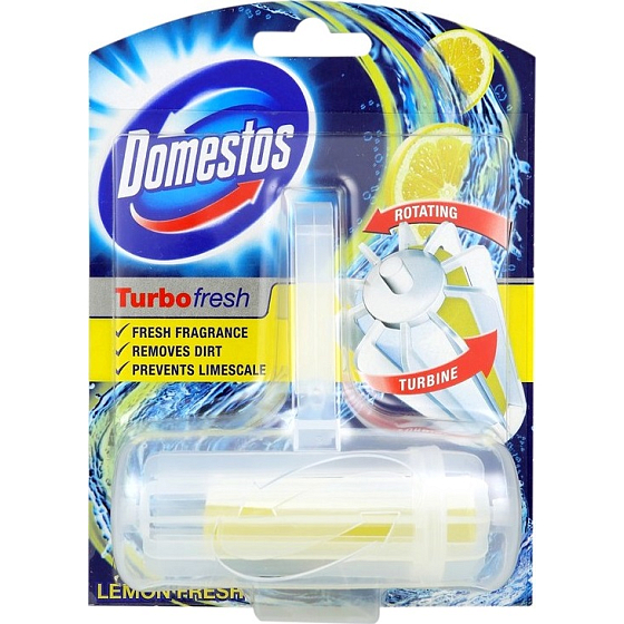 Domestos Turbo Fresh Lemon Fresh Wc blok rotačné tuhý 32 g