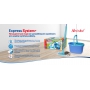 Spontex Express System Plus upratovací set, plochý mop + vedro 8 l