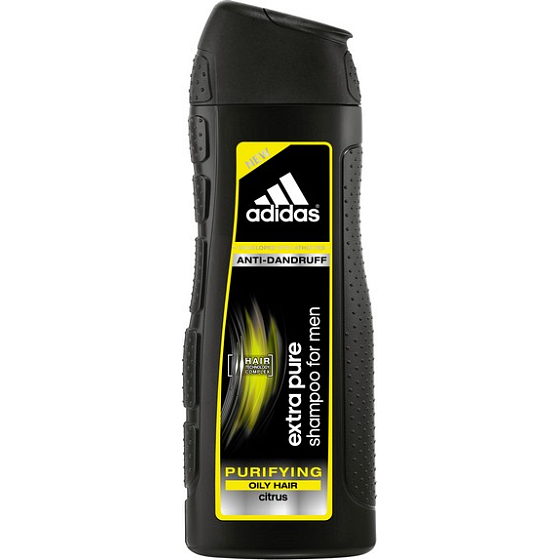Adidas Extra Pure proti lupinám šampón pre mastné vlasy pre mužov 400 ml