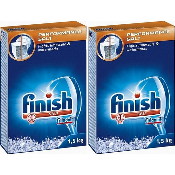 Calgonit Finish Performance soľ do umývačky 2 x 1,5 kg