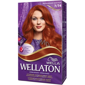 Wella Wellaton krémová farba na vlasy 7/74 Írska červená