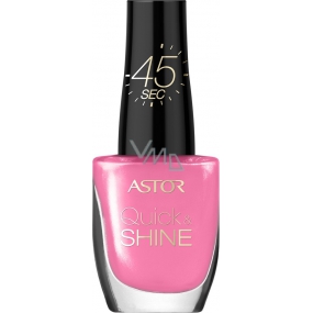Astor Quick & Shine Nail Polish lak na nechty 202 Im In The Pink 8 ml