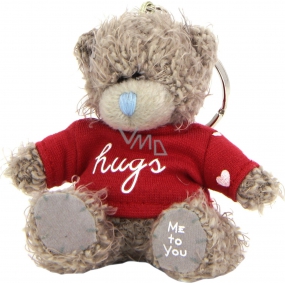 Me to You Medvedík v tričku s nápisom Hugs plyšová kľúčenka 7,5 cm