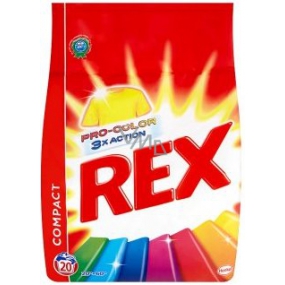 Rex 3x Action Color Pro-Color prášok na pranie farebnej bielizne 20 dávok 1,5 kg