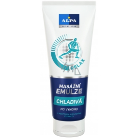 Alpa Sport Star Relax po výkone Chladivá masážna emulzia s mentolom a bylinnými extraktmi 210 ml