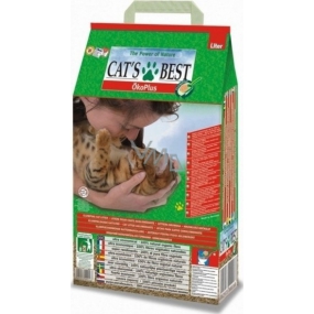 Cats Best Oko Plus vysoko úsporné stelivo pre mačky, králiky a malé hlodavce 12 l
