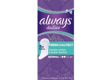 Always Dailies Fresh & Protect Normal s jemnou vôňou slipové intímne vložky 30 kusov