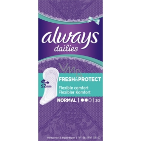 Always Dailies Fresh & Protect Normal s jemnou vôňou slipové intímne vložky 30 kusov