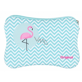 Albi Originál Neoprénová taška Plameniak, 17,5 × 11,5 cm