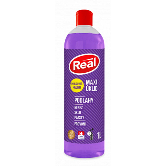 Real Maxi upratovanie Podlahy univerzálny umývací prostriedok s pohlcovačom pachu 1 l