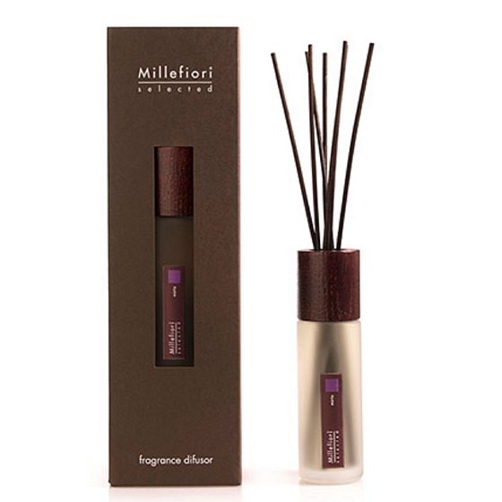 Millefiori Milano Selected Mirto - Myrta Difuzér 350 ml + 7 stebiel v dĺžke 45 cm do stredne veľkých priestorov vydrží 3 mesiace