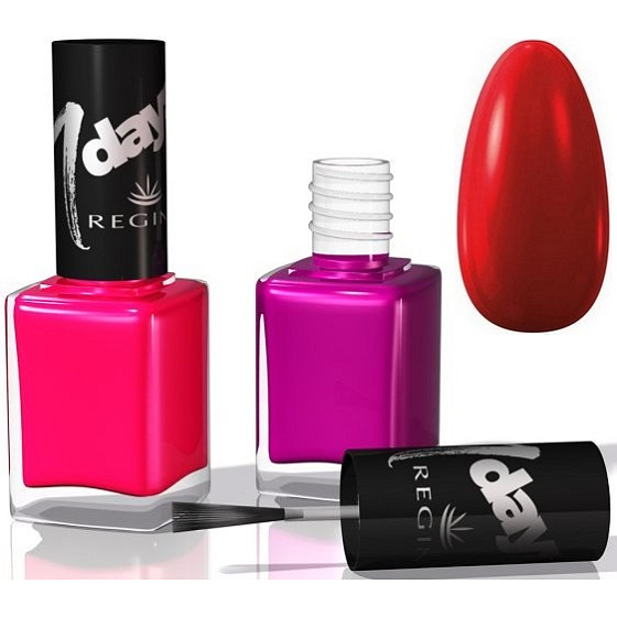 Regina 7 Days lak na nechty F5 sýto červená 4 ml