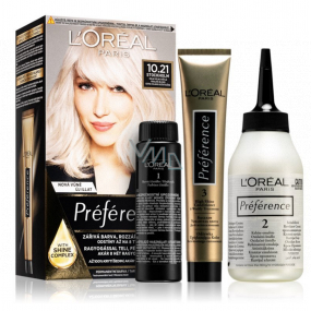 Loreal Paris Préférence farba na vlasy 10.21 Štokholm Veľmi veľmi svetlá perlová blond