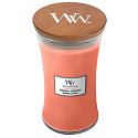 Woodwick Tamarind & Stonefruit - Tamarind a kôstkovice vonná sviečka s dreveným knôtom a viečkom sklo veľká 609 g