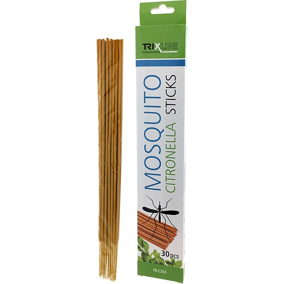 Trixline Mosquito Citronella Sticks tyčinky s citronelou proti komárom 30 kusov TR C355