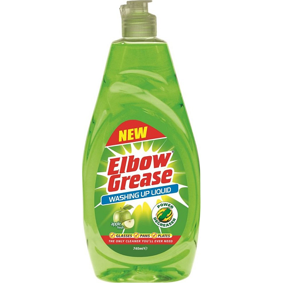 Elbow Grease Washing Up Liquid Apple Fresh čistiaci prostriedok na riad s vôňou jablka 740 ml