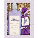 Bohemia Gifts Viktoriánsky štýl Levanduľový sprchový gél 200 ml + ručne vyrobené toaletné mydlo 30 g, kozmetická sada pre ženy