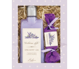 Bohemia Gifts Viktoriánsky štýl Levanduľový sprchový gél 200 ml + ručne vyrobené toaletné mydlo 30 g, kozmetická sada pre ženy