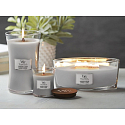 WoodWick Lavender & Cedar - Sviečka s vôňou levandule a cédru s dreveným knôtom a skleneným viečkom 453 g