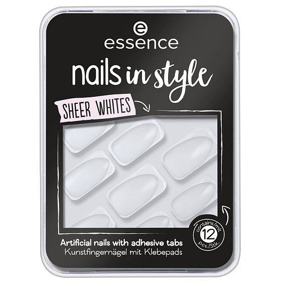 Essence Nails In Style umelé nechty 11 Blank Canvas 12 kusov