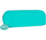 Apli Fluo Penál silikónový neónový tyrkysový 185 x 75 x 55 mm