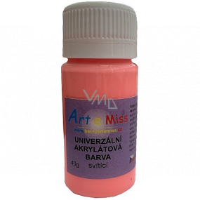Univerzálna akrylová farba Art e Miss Luminous 74 neónovo červená 40 g