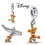 Striebro 925 Disney Medvedík Pú - Tigr, prívesok na náramok