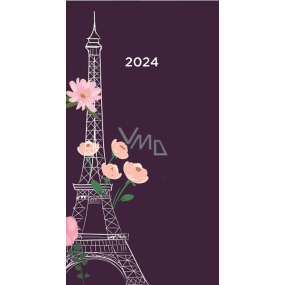 Albi Diár 2024 Vreckový dvojtýždenník Paríž 8,2 x 15,3 x 0,5 cm