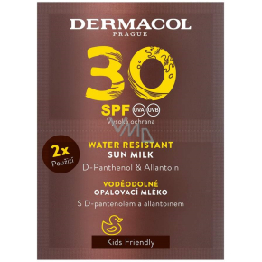 Dermacol Sun SPF30 vodoodolné mlieko na opaľovanie 2 x 15 ml