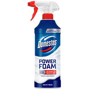 Domestos penový čistič toaliet a kúpeľní Power Foam Arctic Fresh, 435 ml