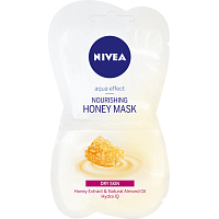Nivea Honey Mask aqua effect výživná medová maska, 2 × 7,5 ml