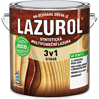 Lazurol 3v1 S1045 tenkovrstvá lazúra na drevo T023 teak 2,5 l