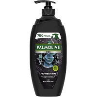 Palmolive Men Refreshing sprchový gel 3v1 pre mužov pumpa, 750 ml