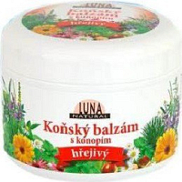 Luna Natural koňský balzám s konopím hrejivý 300 ml