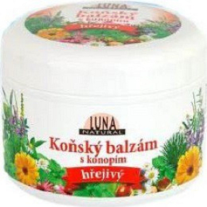 Luna Natural koňský balzám s konopím hrejivý 300 ml