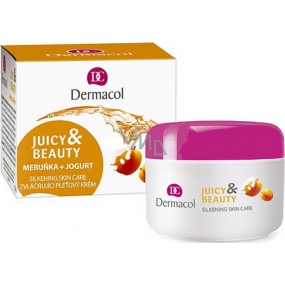 Dermacol Juicy & Beauty Marhuľa a jogurt zvláčňujúci pleťový krém 50 ml