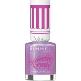 Rimmel London Sweetie Crush Nail Effect lak na nechty 011 Violet Swizzle 8 ml