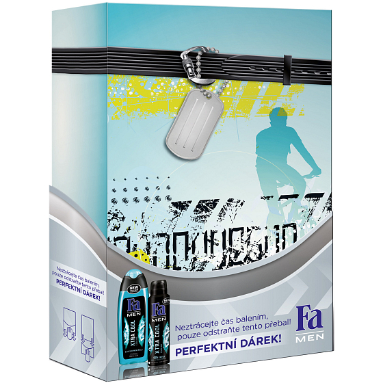 Fa Men Xtra Cool sprchový gél 250 ml + dezodorant sprej 150 ml, kozmetická sada