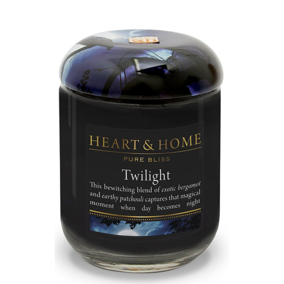 Heart & Home Stmievanie Sójová vonná sviečka strednej horí až 30 hodín 110 g