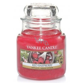 Yankee Candle Red Raspberry - Červená malina vonná sviečka Classic malá sklo 104 g