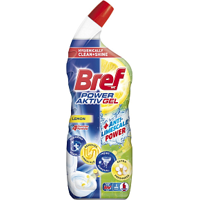 Bref WC gél Power Aktiv Gél Citrón s osviežovačom, 700 ml