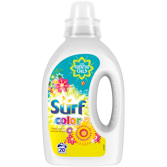 Surf Color Fruity Fiesta & Summer Flowers gél na pranie farebnej bielizne 20 dávok 1 l