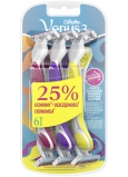 Gillette Venus Simply 3 pohotové holítko s lubrikačným pásikom 3 farby, 6 kusov pre ženy